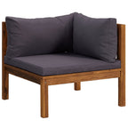 vidaXL 10-tlg. Garten-Lounge-Set mit Auflage Massivholz Akazie