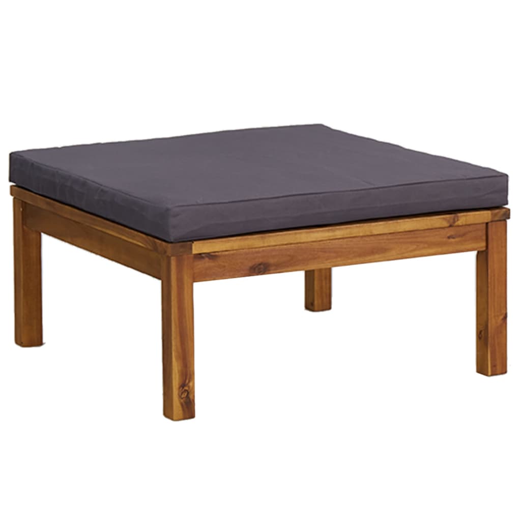vidaXL 3-tlg. Garten-Lounge-Set mit Auflage Massivholz Akazie