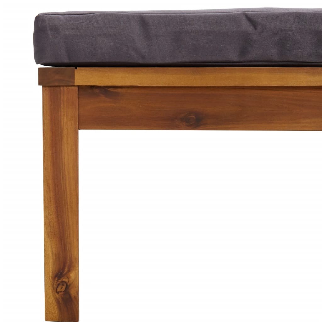 vidaXL 3-tlg. Garten-Lounge-Set mit Auflage Massivholz Akazie