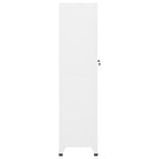 vidaXL Schließfachschrank Weiß 38x45x180 cm Stahl