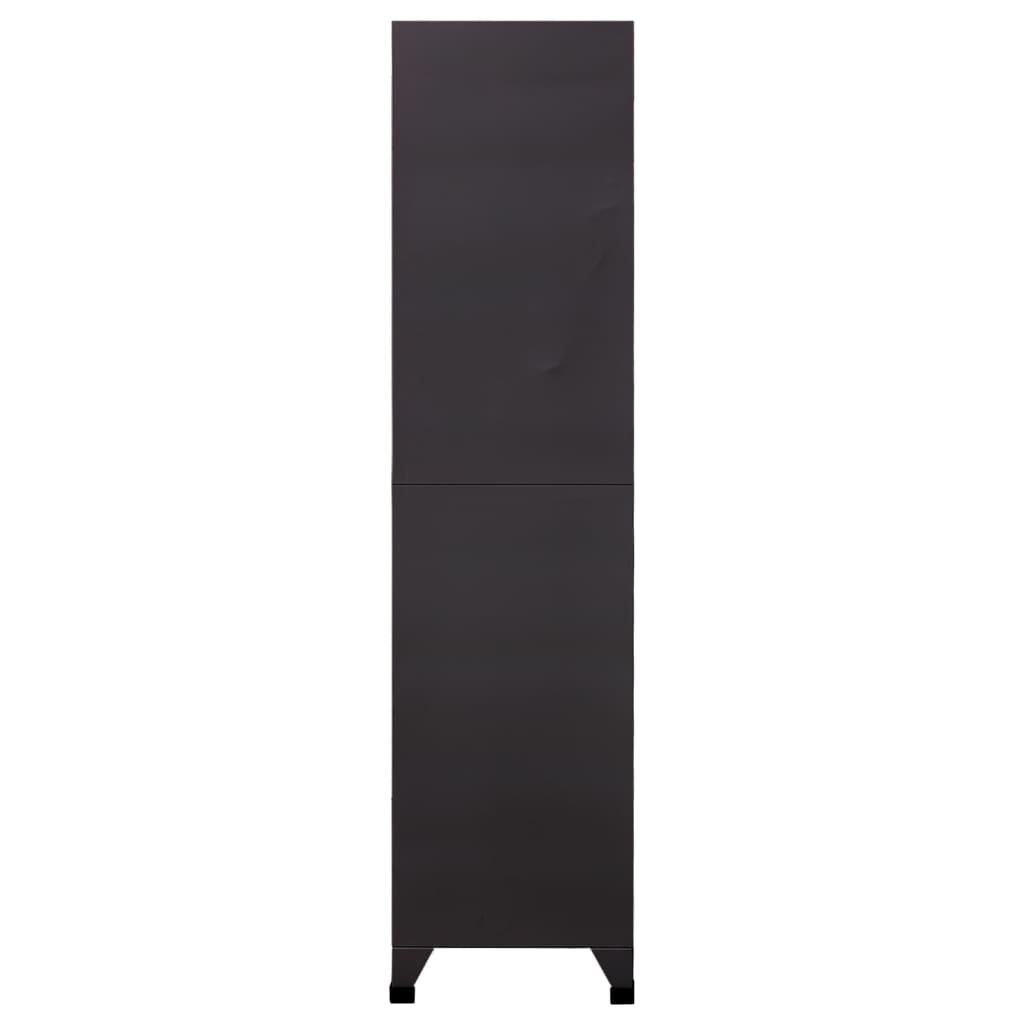 vidaXL Schließfachschrank Anthrazit und Weiß 90x45x180 cm Stahl
