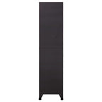 vidaXL Schließfachschrank Anthrazit und Weiß 90x45x180 cm Stahl