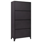 vidaXL Schließfachschrank Anthrazit und Weiß 90x45x180 cm Stahl