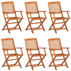 vidaXL 7-tlg. Garten-Essgruppe 180x90x75 cm Massivholz Akazie