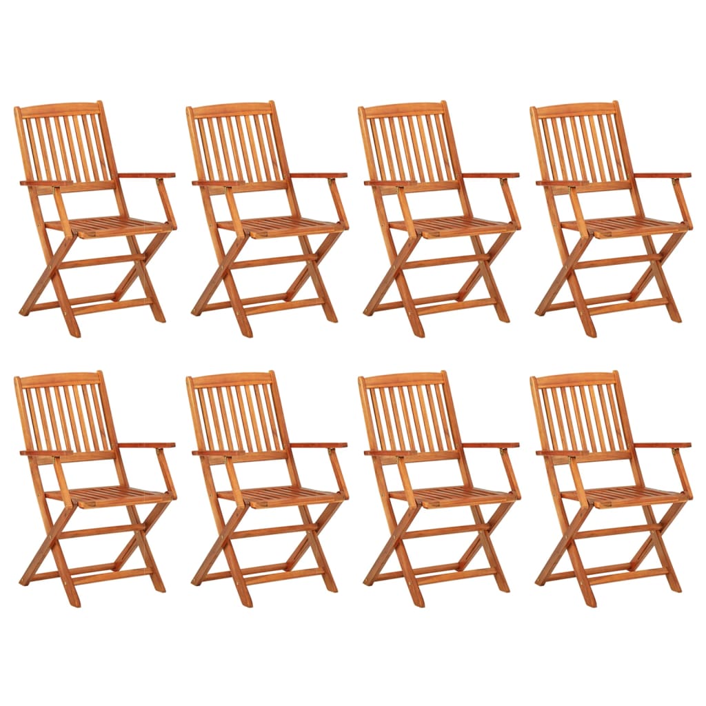 vidaXL 9-tlg. Garten-Essgruppe 180x90x75 cm Massivholz Akazie