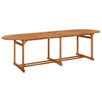 vidaXL 13-tlg. Garten-Essgruppe 280x90x75 cm Massivholz Akazie