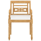 vidaXL Batavia-Stühle 6 Stk. mit Kissen Massivholz Teak