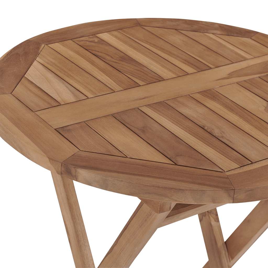 vidaXL 3-tlg. Garten-Essgruppe Massivholz Teak