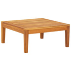 vidaXL 5-tlg. Garten-Lounge-Set mit Dunkelgrauen Kissen Akazienholz