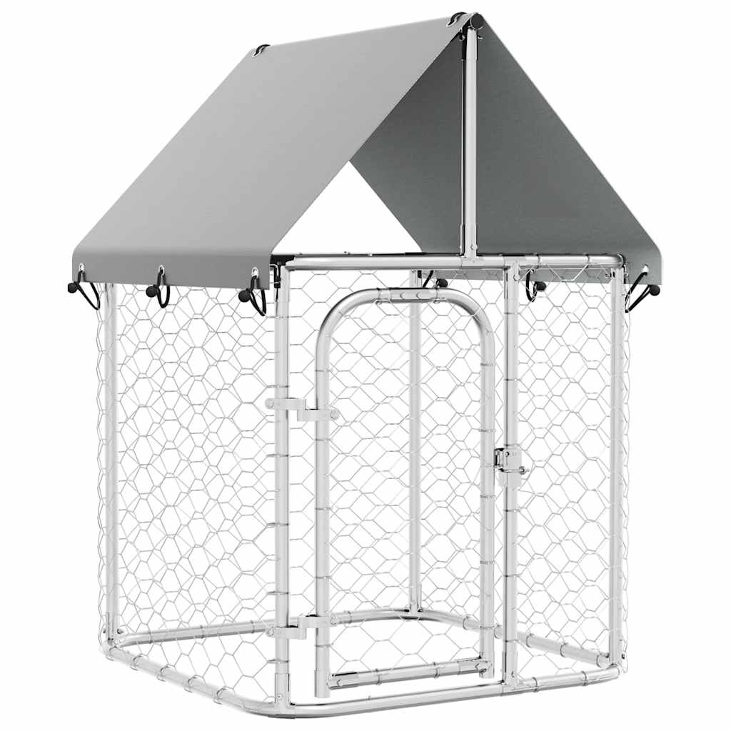 vidaXL Outdoor-Hundezwinger mit Dach 100x100x150 cm