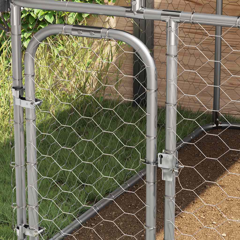 vidaXL Outdoor-Hundezwinger mit Dach 100x100x150 cm