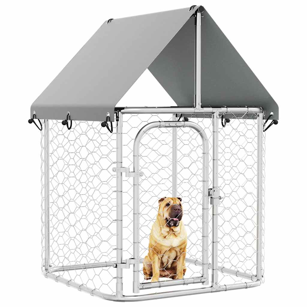 vidaXL Outdoor-Hundezwinger mit Dach 100x100x150 cm