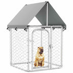 vidaXL Outdoor-Hundezwinger mit Dach 100x100x150 cm
