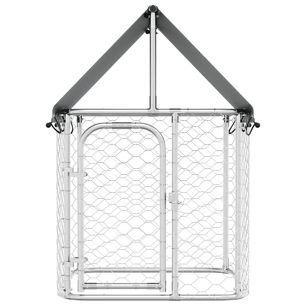 vidaXL Outdoor-Hundezwinger mit Dach 100x100x150 cm