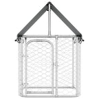 vidaXL Outdoor-Hundezwinger mit Dach 100x100x150 cm