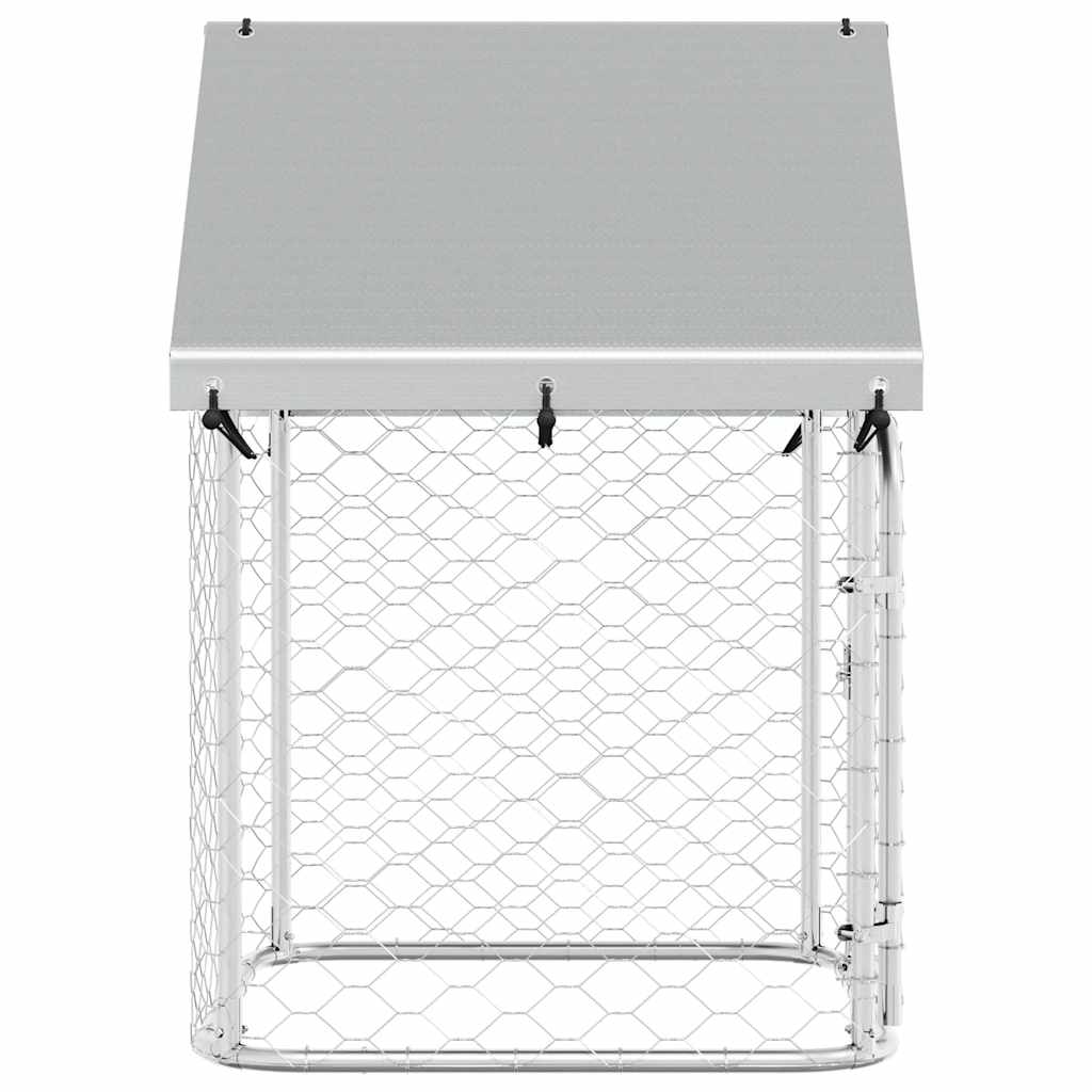 vidaXL Outdoor-Hundezwinger mit Dach 100x100x150 cm