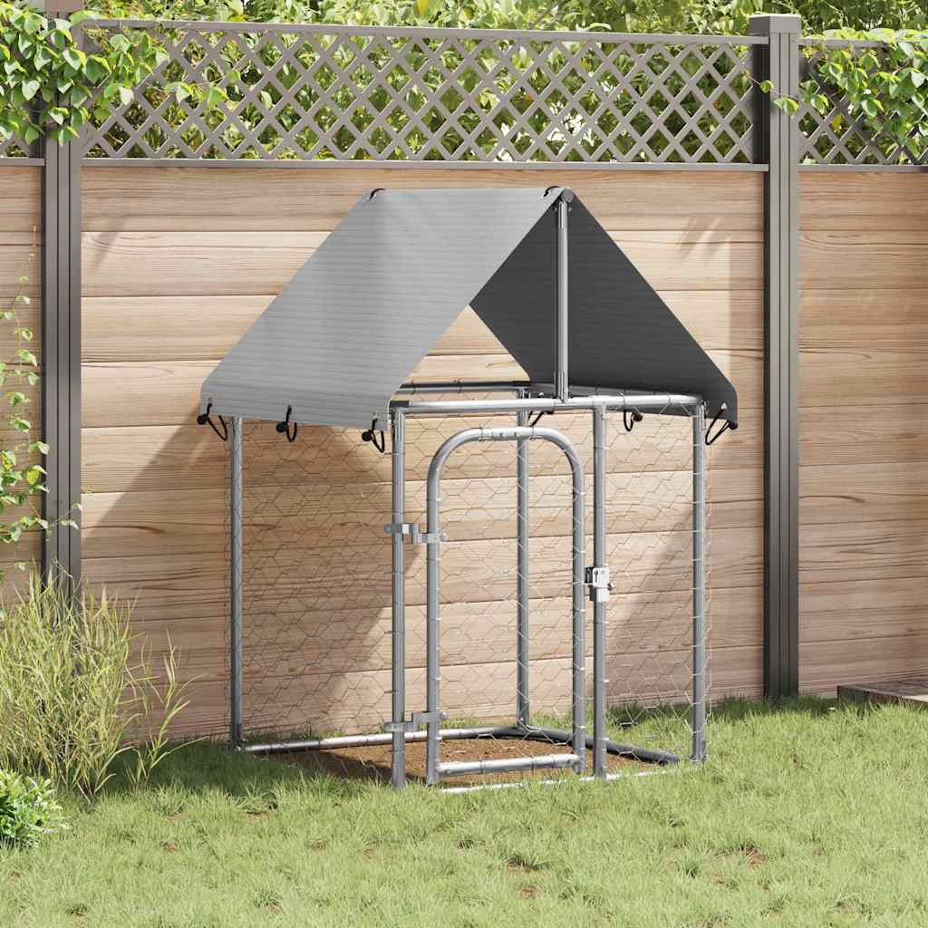 vidaXL Outdoor-Hundezwinger mit Dach 100x100x150 cm