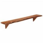 vidaXL Wandregale 2 Stk. 110x20x18 cm Massivholz Akazie