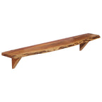 vidaXL Wandregale 2 Stk. 110x20x18 cm Massivholz Akazie