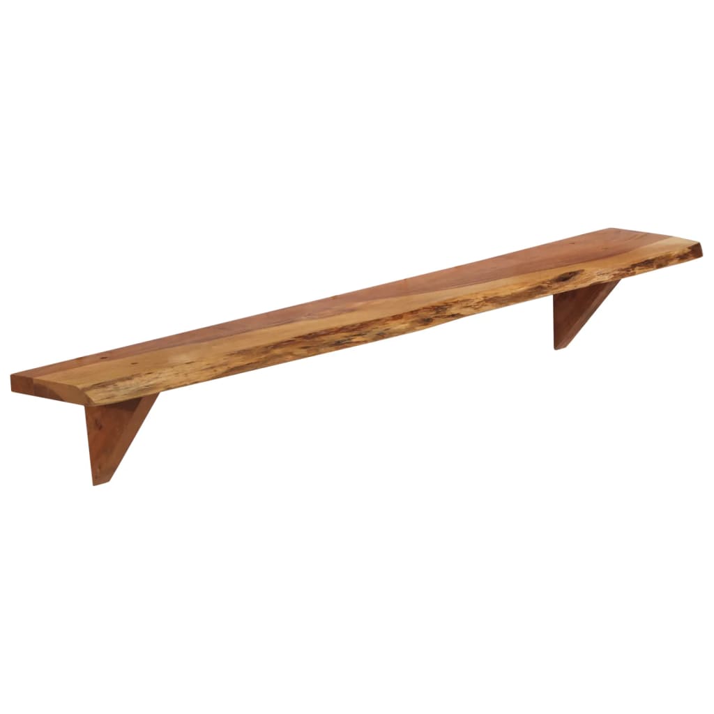 vidaXL Wandregale 2 Stk. 110x20x18 cm Massivholz Akazie