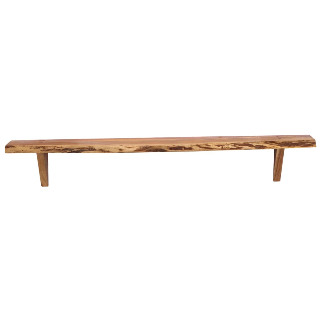 vidaXL Wandregale 2 Stk. 110x20x18 cm Massivholz Akazie