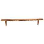 vidaXL Wandregale 2 Stk. 110x20x18 cm Massivholz Akazie