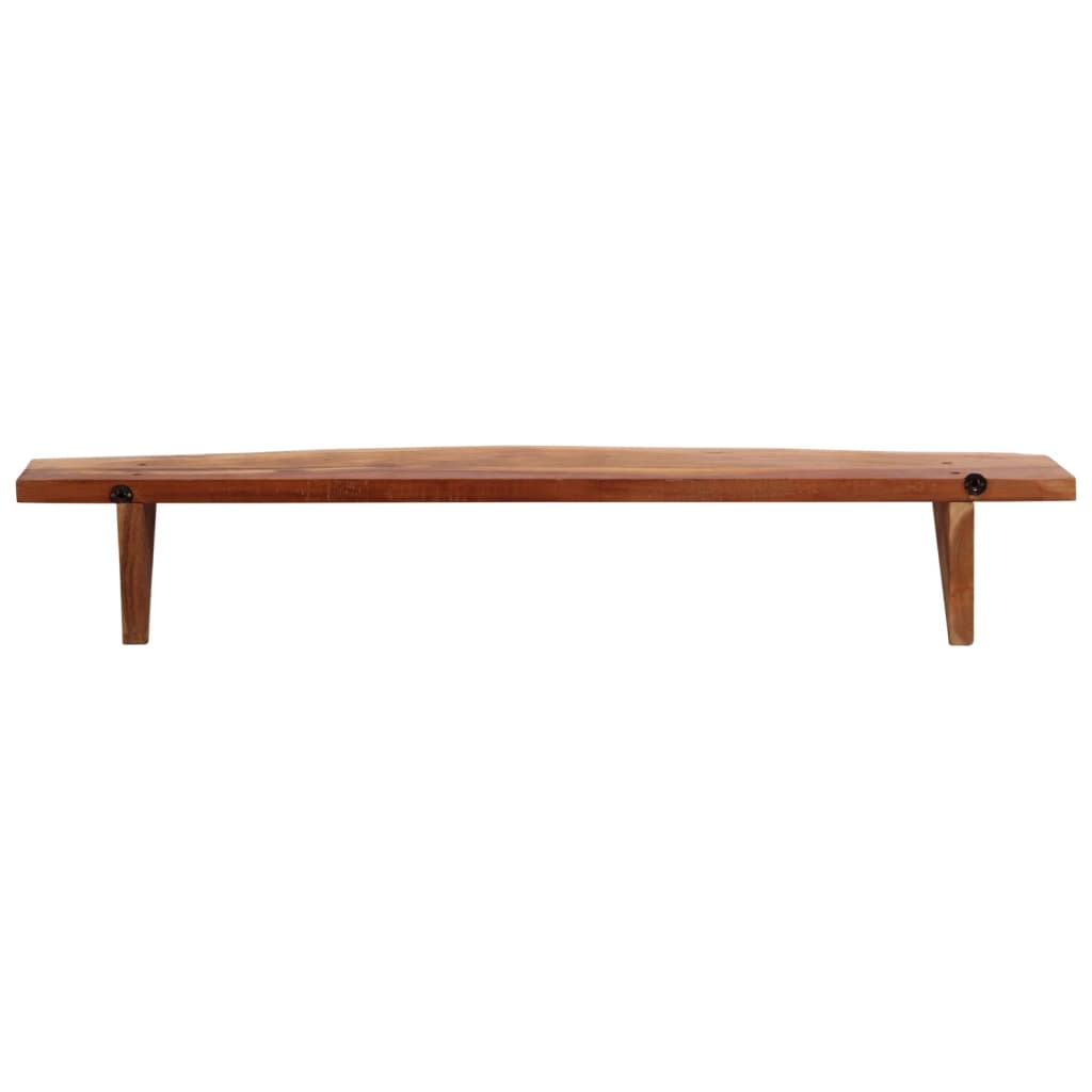 vidaXL Wandregale 2 Stk. 110x20x18 cm Massivholz Akazie