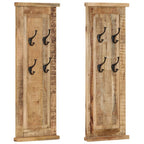 vidaXL Garderoben 2 Stk. Massivholz Mango 38x100 cm