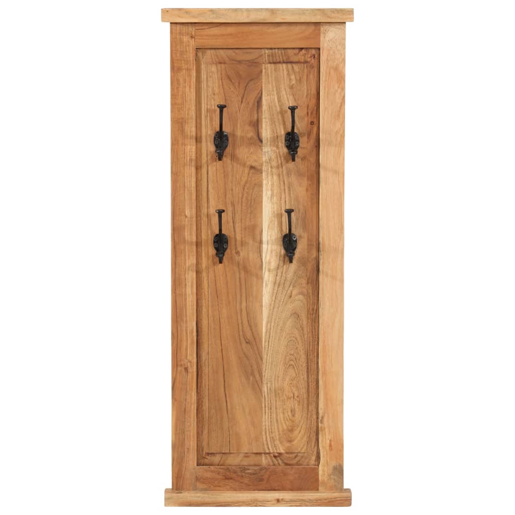 vidaXL Garderoben 2 Stk. Massivholz Akazie 38x100 cm