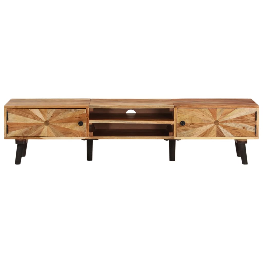 vidaXL TV-Schrank 145x35x35 cm Akazie Massivholz