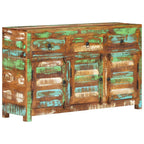 vidaXL Sideboard 110x30x65 cm Altholz Massiv