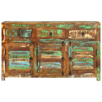 vidaXL Sideboard 110x30x65 cm Altholz Massiv