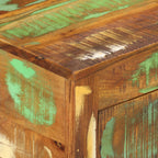 vidaXL Sideboard 110x30x65 cm Altholz Massiv