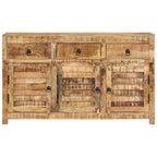 vidaXL Sideboard 110x30x65 cm Massivholz Mango