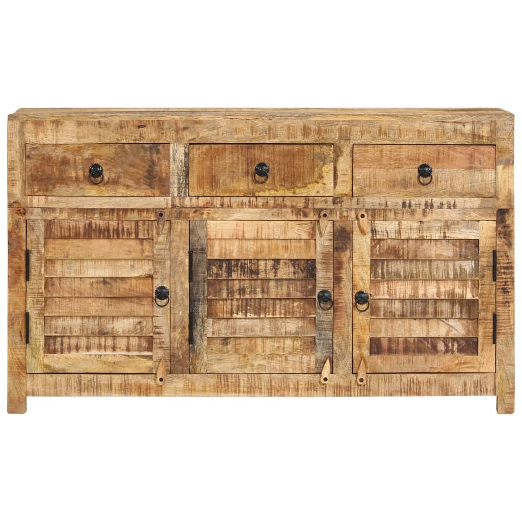 vidaXL Sideboard 110x30x65 cm Massivholz Mango