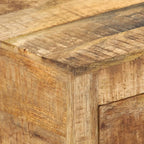 vidaXL Sideboard 110x30x65 cm Massivholz Mango