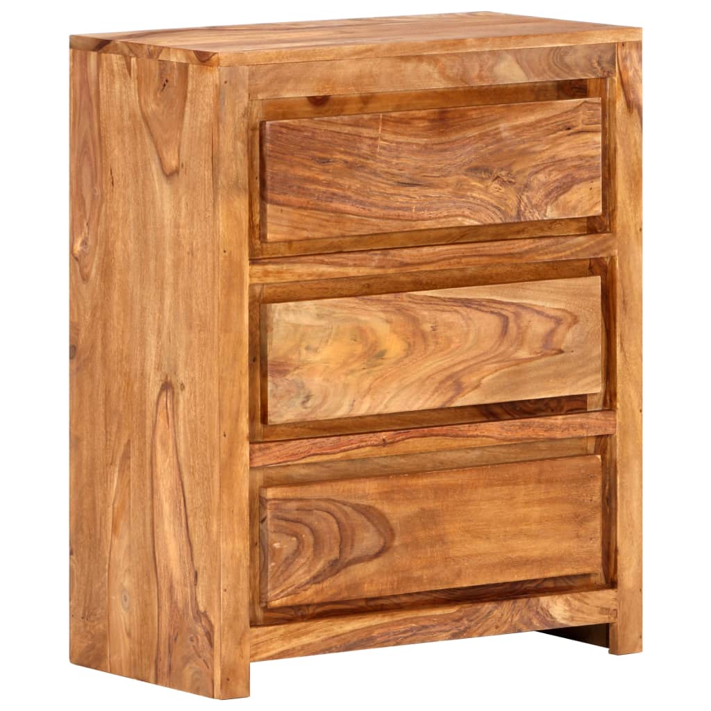 vidaXL Schubladenschrank 60x33x75 cm Massivholz Akazie