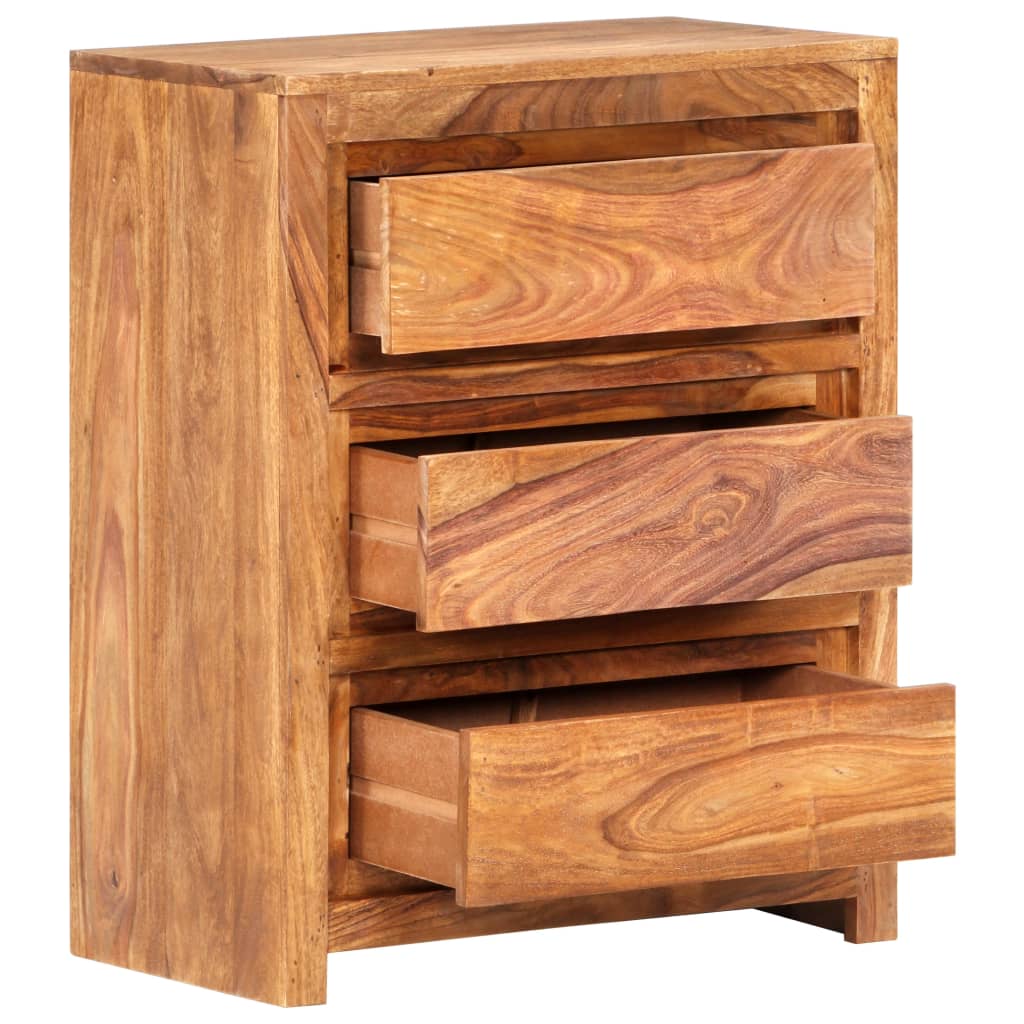 vidaXL Schubladenschrank 60x33x75 cm Massivholz Akazie