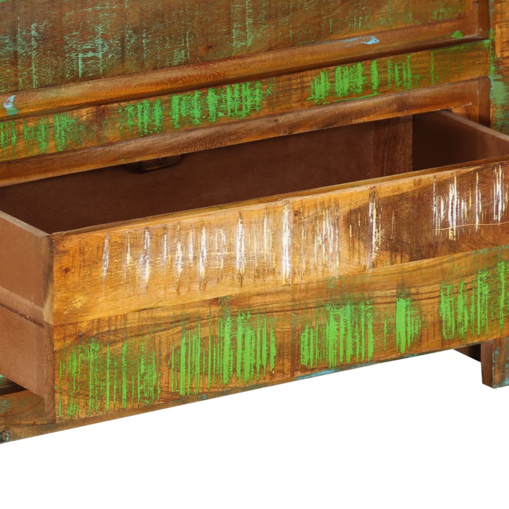 vidaXL Schubladenschrank Mehrfarbig 60x33x75 cm Altholz Massiv