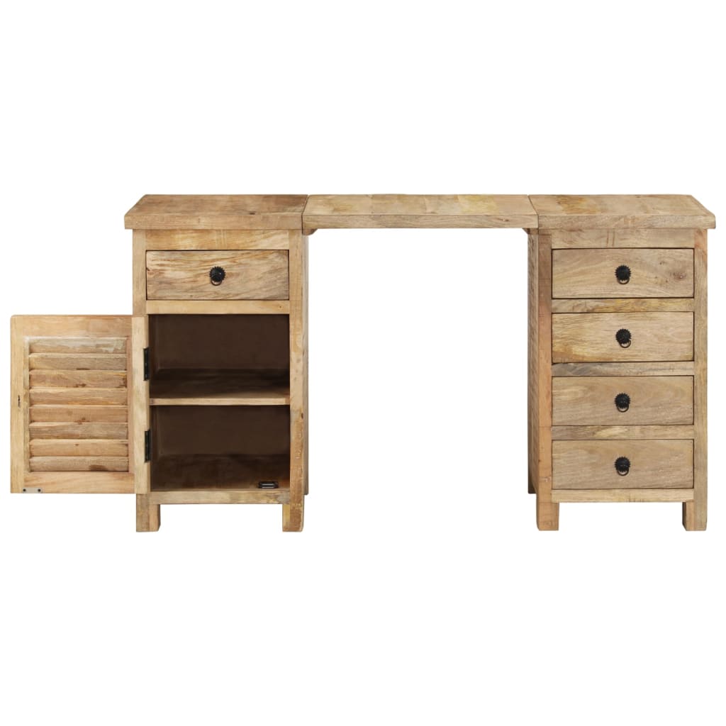 vidaXL Schreibtisch Massivholz Mango 140x50x77 cm