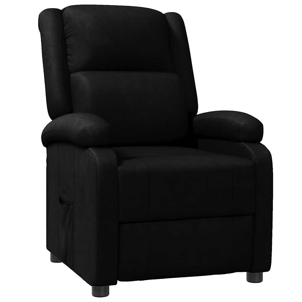 vidaXL Relaxsessel Schwarz Kunstleder