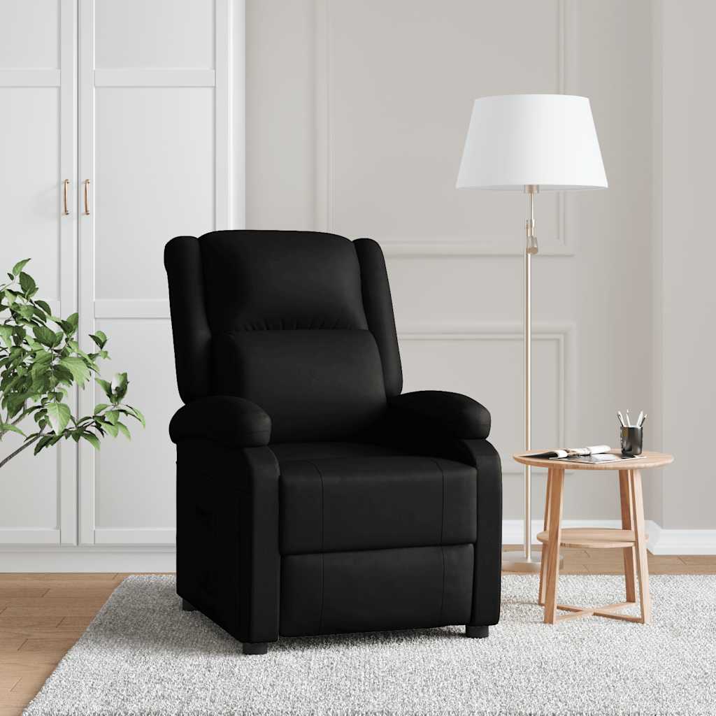 vidaXL Relaxsessel Schwarz Kunstleder