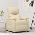 vidaXL Relaxsessel Creme Stoff