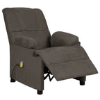 vidaXL Massagesessel Dunkelgrau Mikrofasergewebe