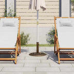 vidaXL Sonnenschirmständer Bronzen 44x44x31 cm Gusseisen