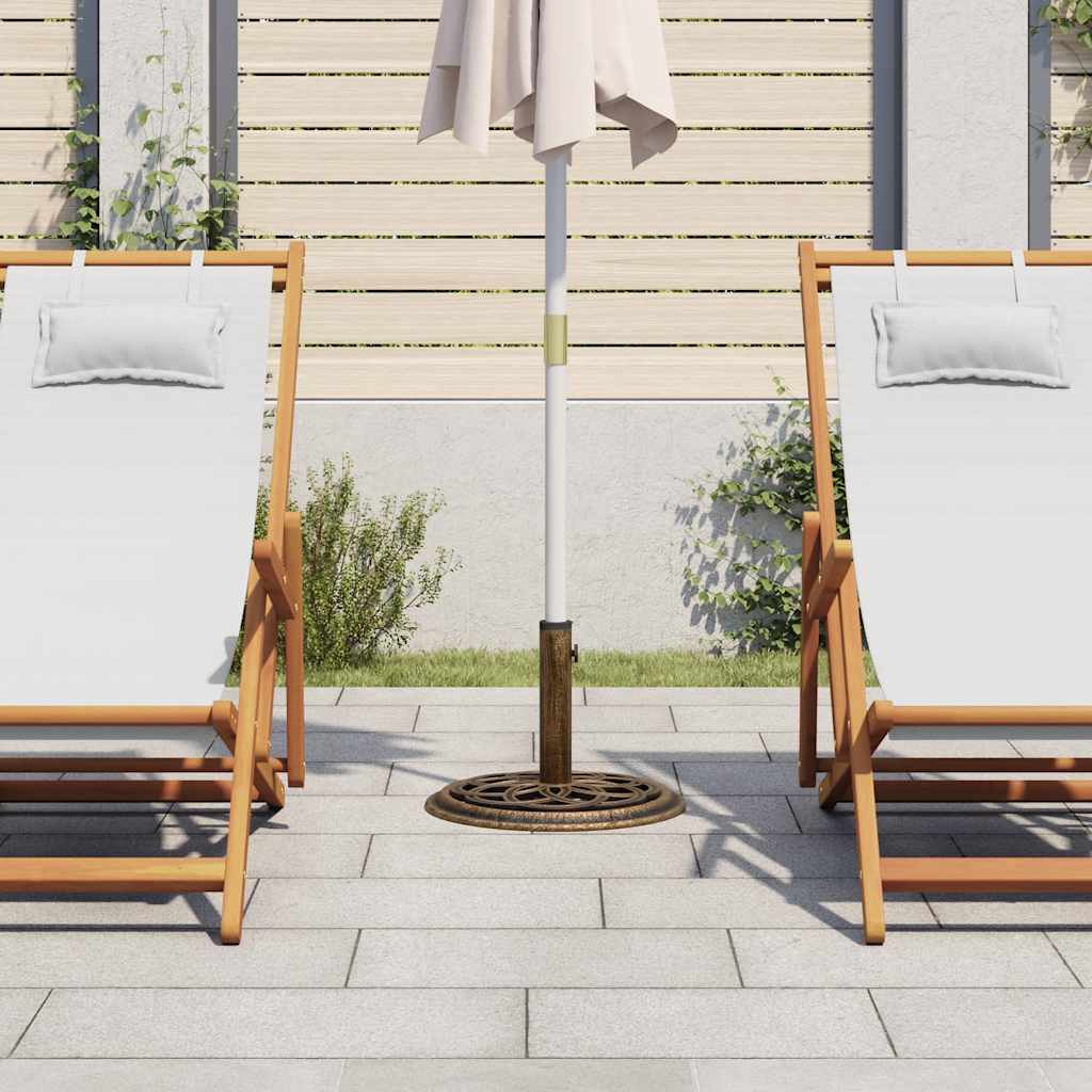 vidaXL Sonnenschirmständer Bronzen 44x44x31 cm Gusseisen
