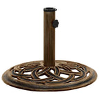 vidaXL Sonnenschirmständer Bronzen 44x44x31 cm Gusseisen