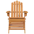 vidaXL Adirondack-Gartenstuhl mit Fußstütze Massivholz Akazie