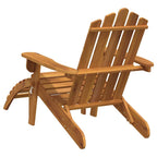 vidaXL Adirondack-Gartenstuhl mit Fußstütze Massivholz Akazie