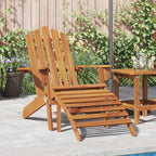 vidaXL Adirondack-Gartenstuhl mit Fußstütze Massivholz Akazie